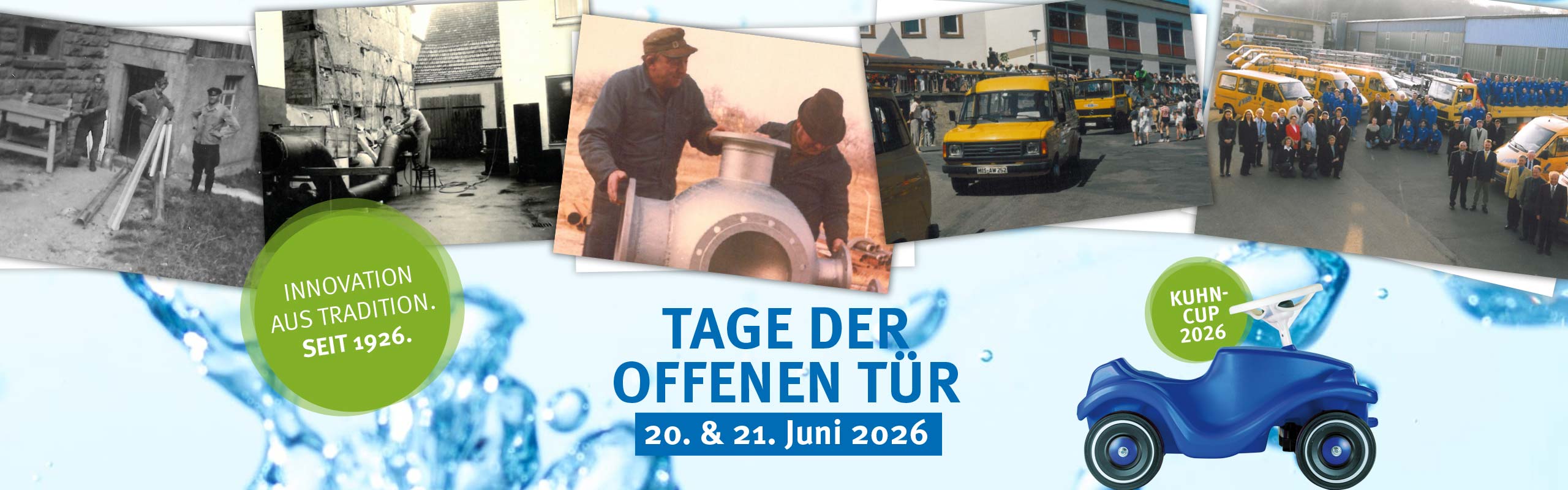 Symbolbild für 100 Jahre KUHN GmbH – Tage der offenen Tür 20. & 21.06.2026